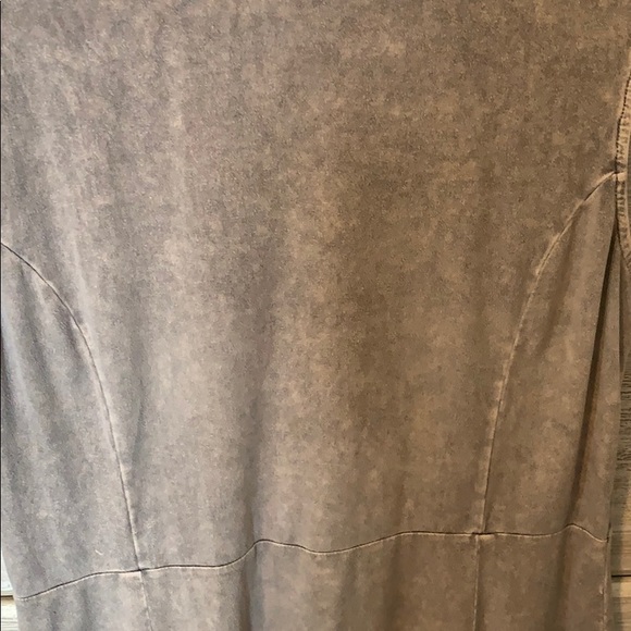 Grey velvet dress - Picture 2 of 3